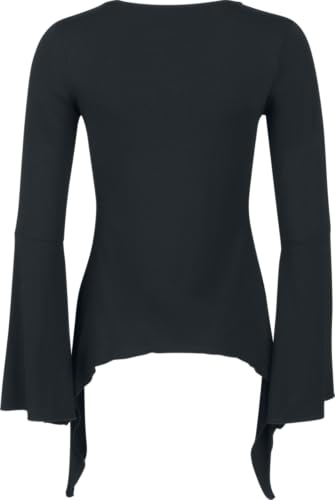 Gothicana by EMP cardigan nero L scollo V metallo