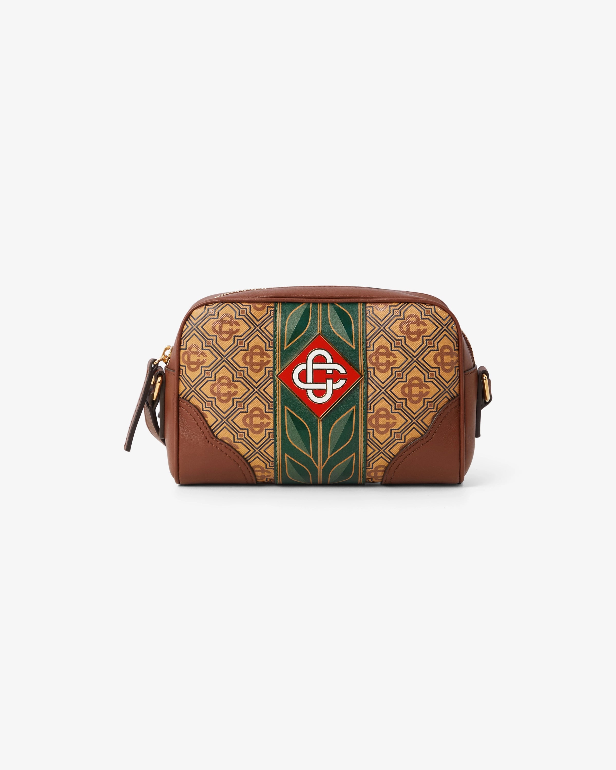 Casablanca Beige Monogram Crossbody Bag borsa tracolla beige