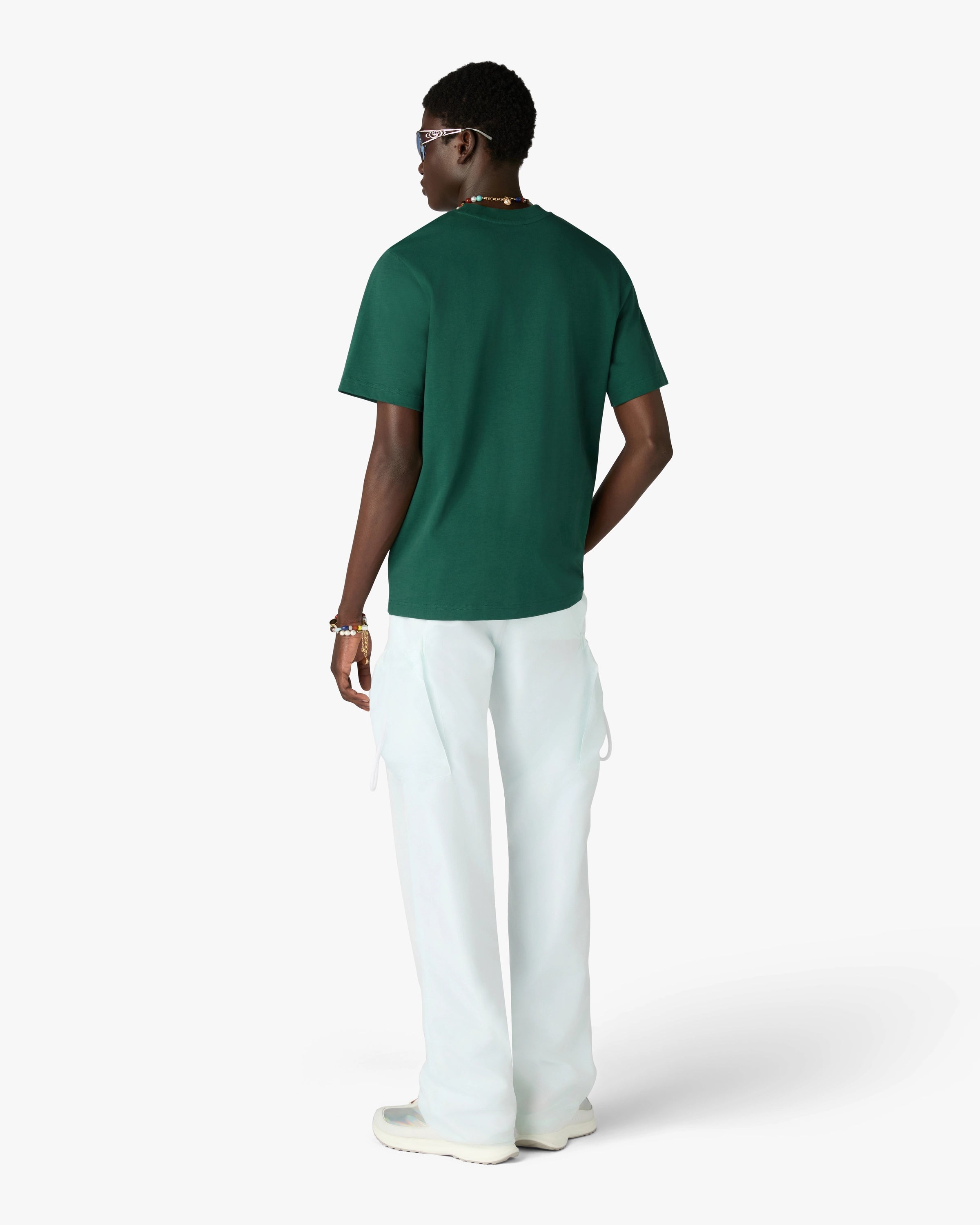 Casablanca Tennis Club Icon t-shirt verde cotone
