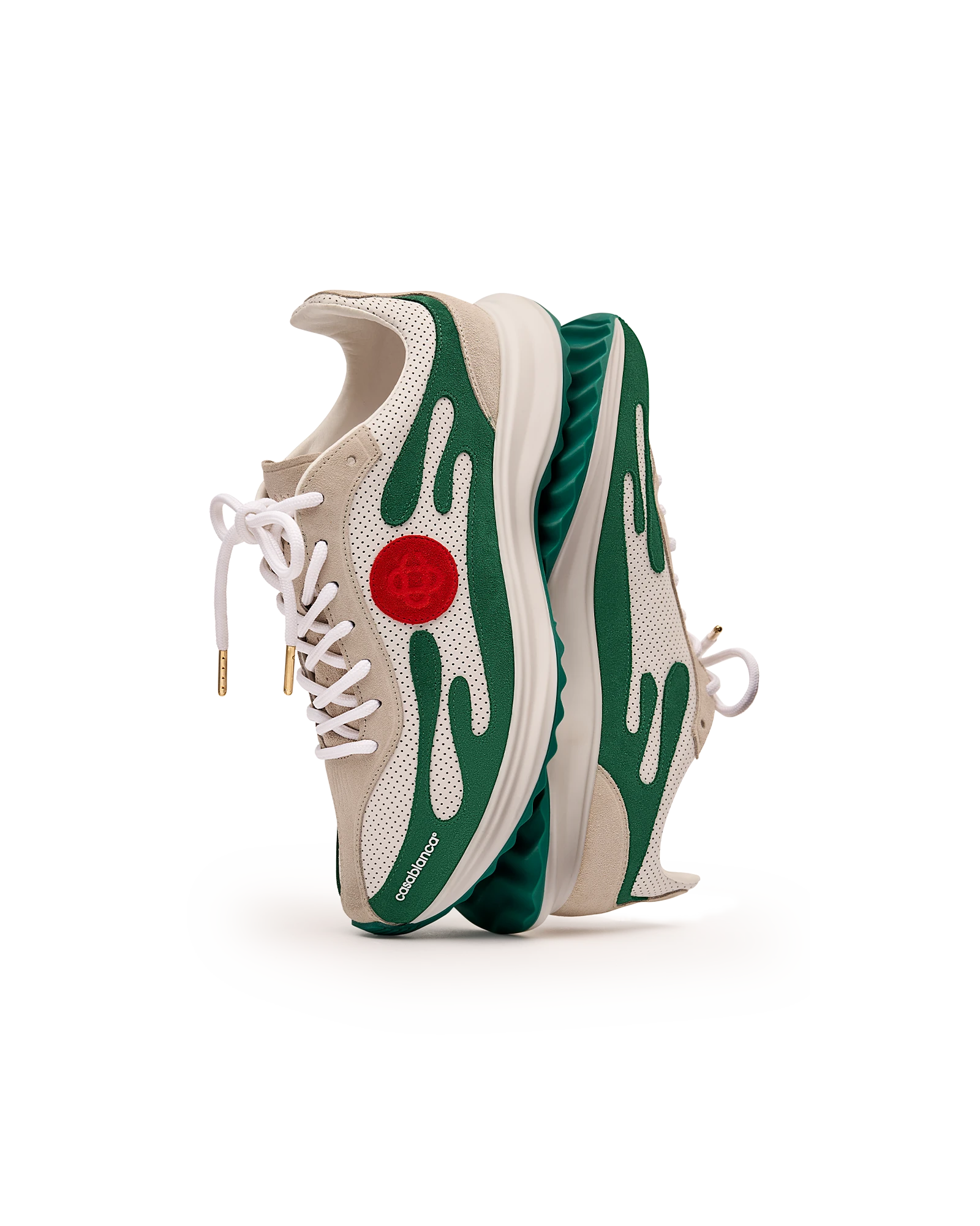 Casablanca Stade sneakers uomo bianco verde