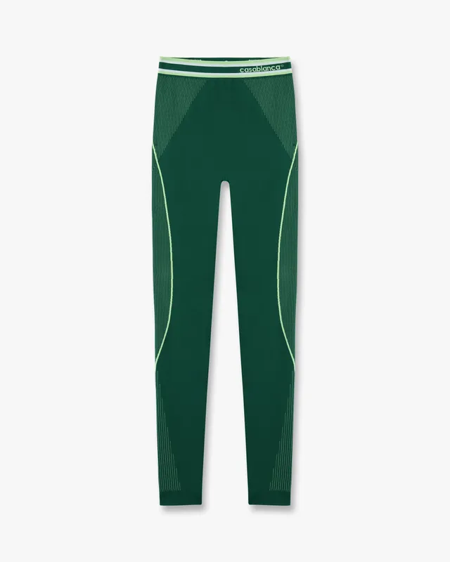 Casablanca leggings sportivi verdi S/M L/XL