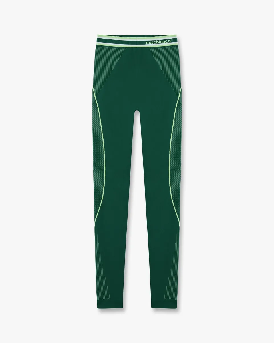 Casablanca leggings sportivi verdi S/M L/XL