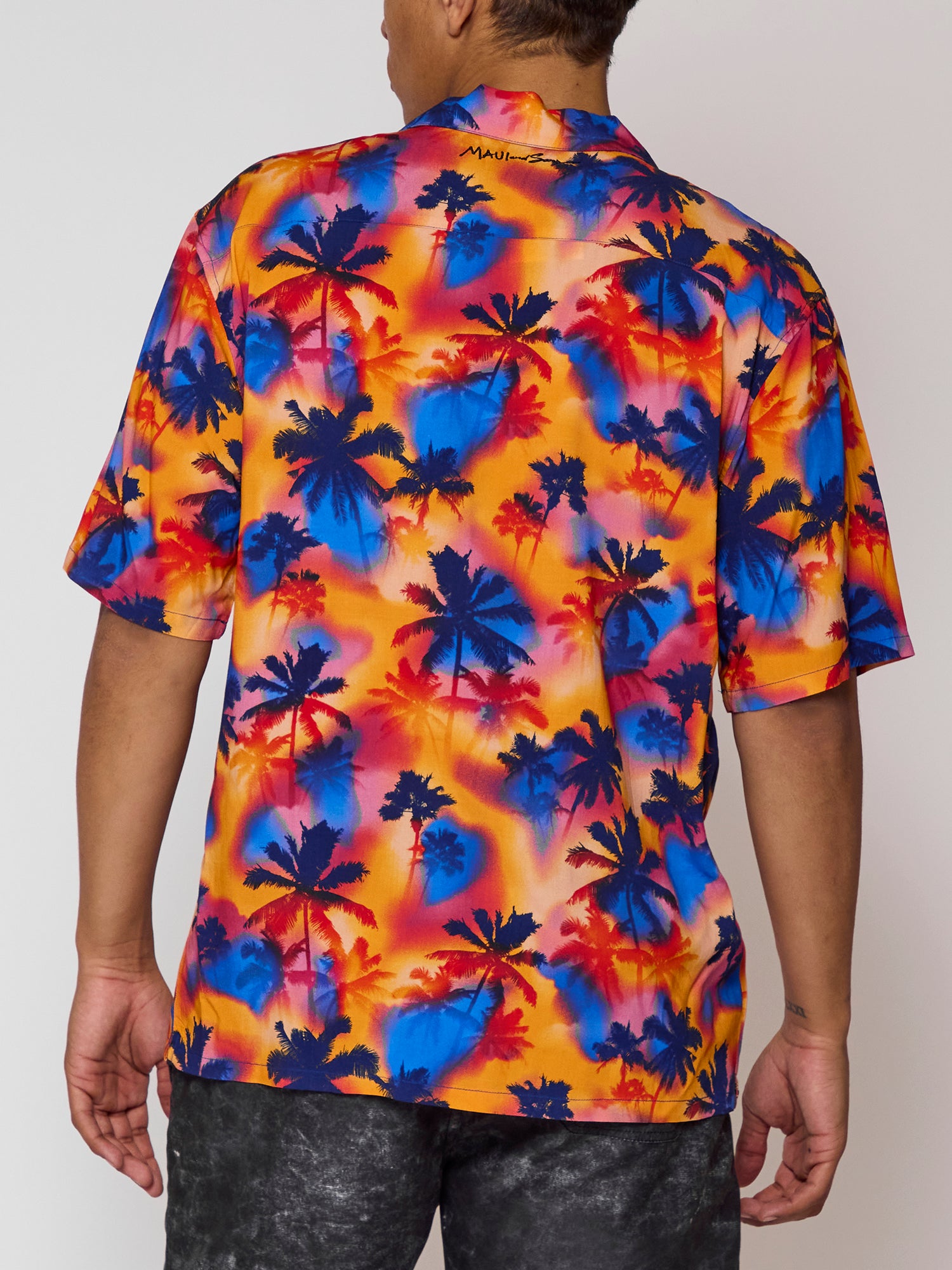 Maui and Sons Flashback camicia corallo rayon manica corta