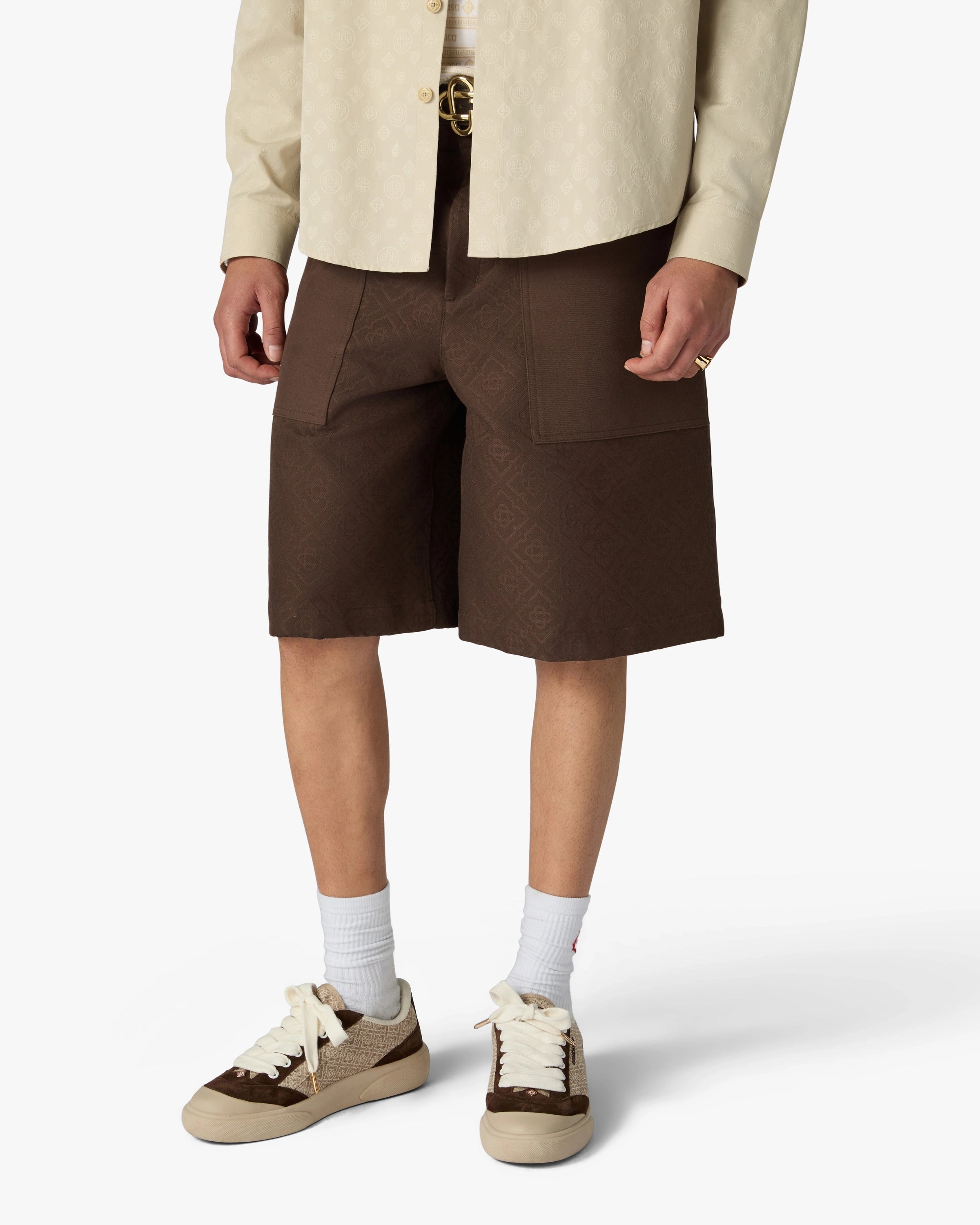 Casablanca Del Mar sneakers marrone beige pelle