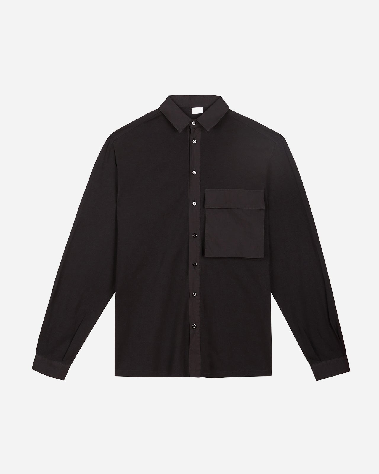 Noskra Soft camicia nera manica lunga cotone