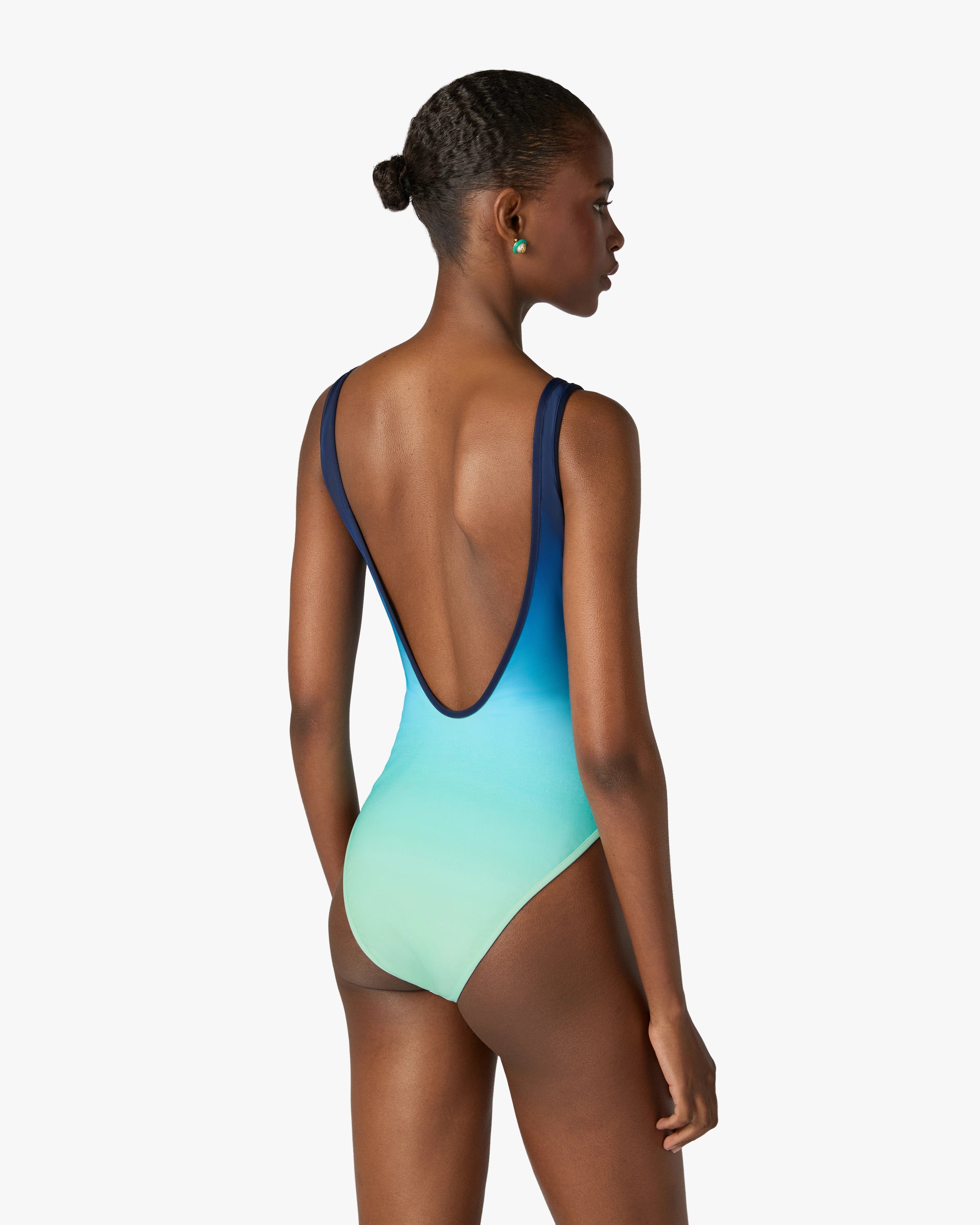 Casablanca Gradient costume intero blu verde