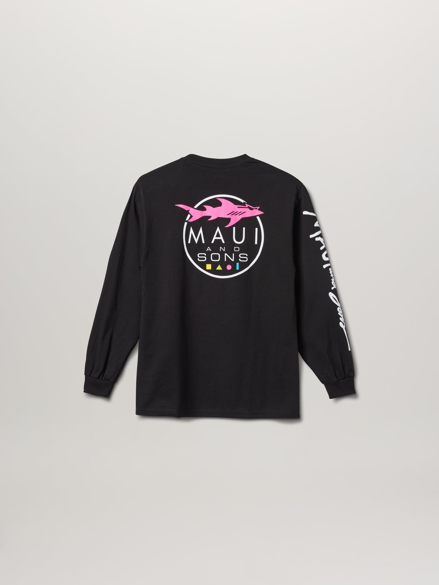 Maui and Sons Classic Shark Logo maglia manica lunga grigia
