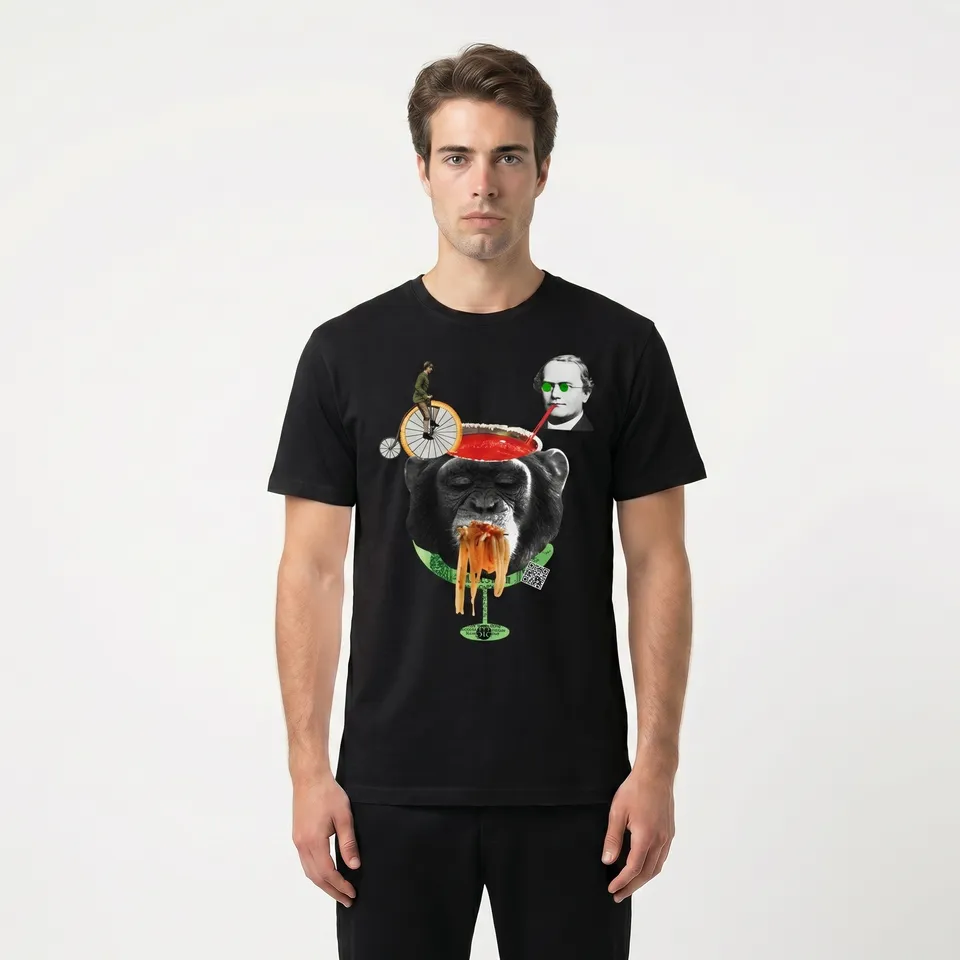 Seetees Darwin t-shirt grafica storia comoda