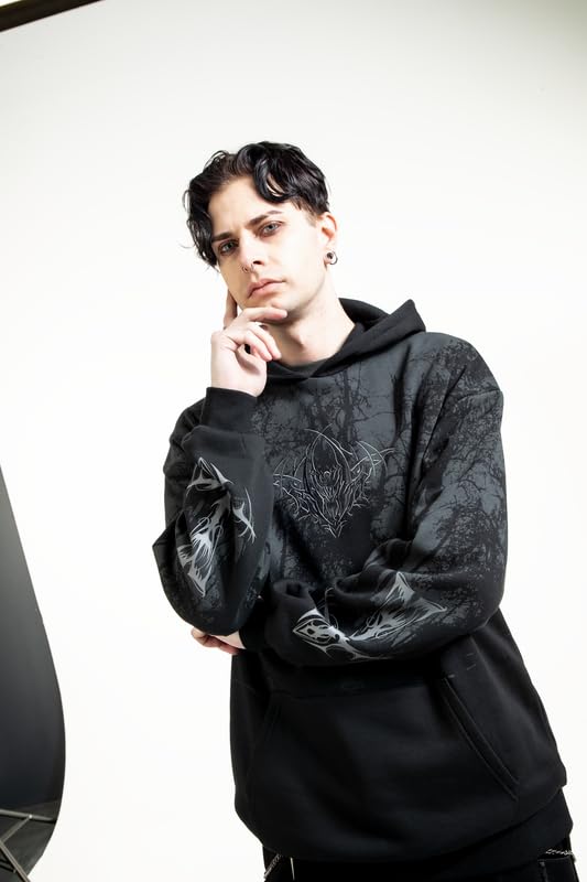 Gothicana by EMP Eternal Allure Felpa Uomo Nero L Cappuccio