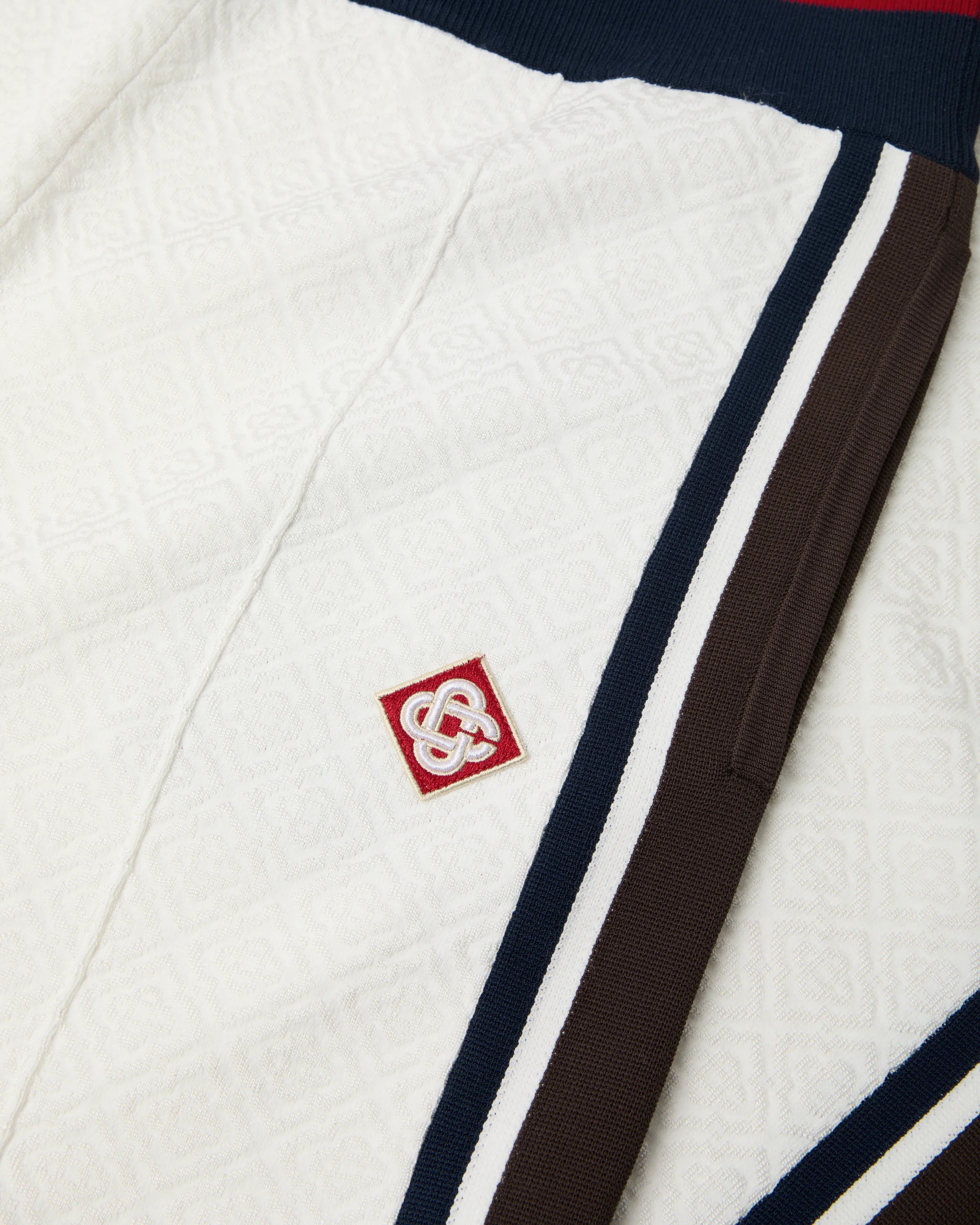 Casablanca Café Culture Stripe Track Pants pantaloni tuta bianco marrone blu