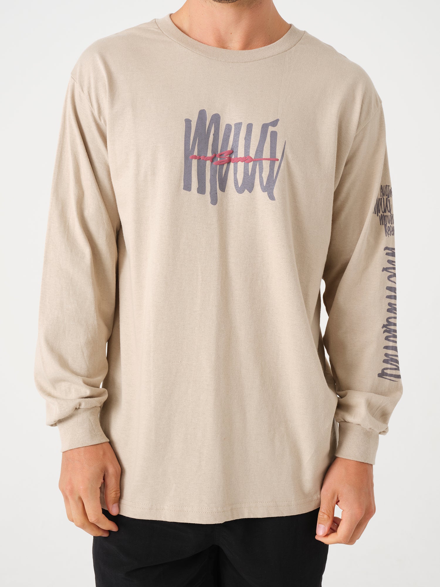 Maui and Sons Mountain maglia manica lunga sabbia cotone
