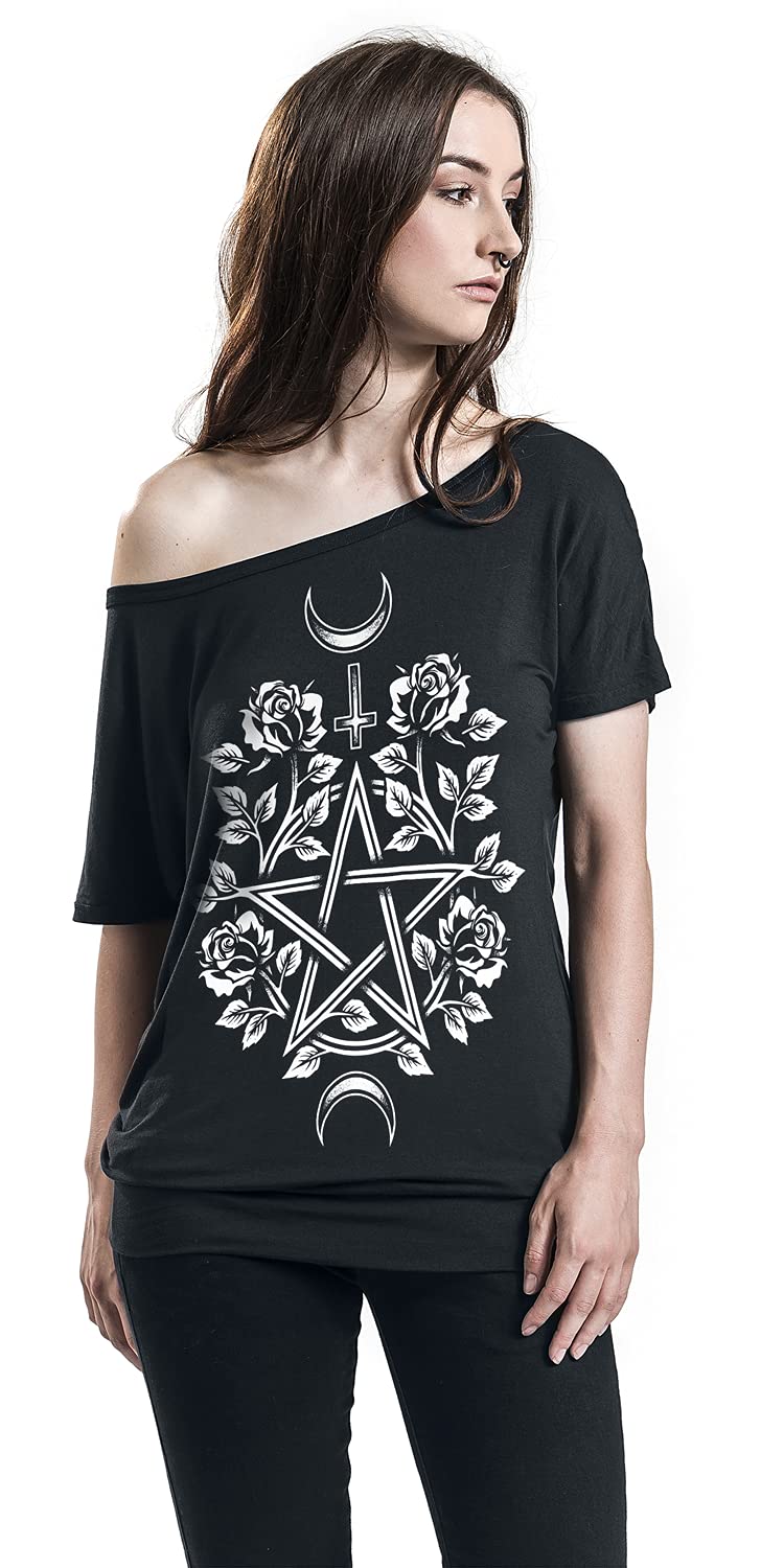 Gothicana by EMP T-Shirt Nera Stampa M Gotica