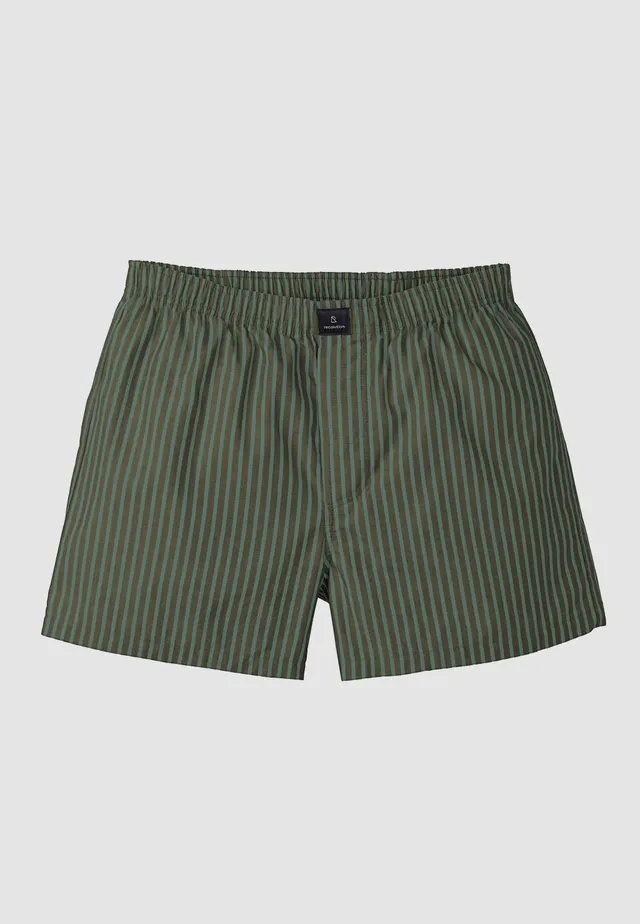 Recolution Amargo Stripes boxer verde cotone bio