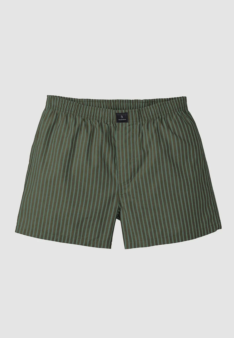 Recolution Amargo Stripes boxer verde cotone bio