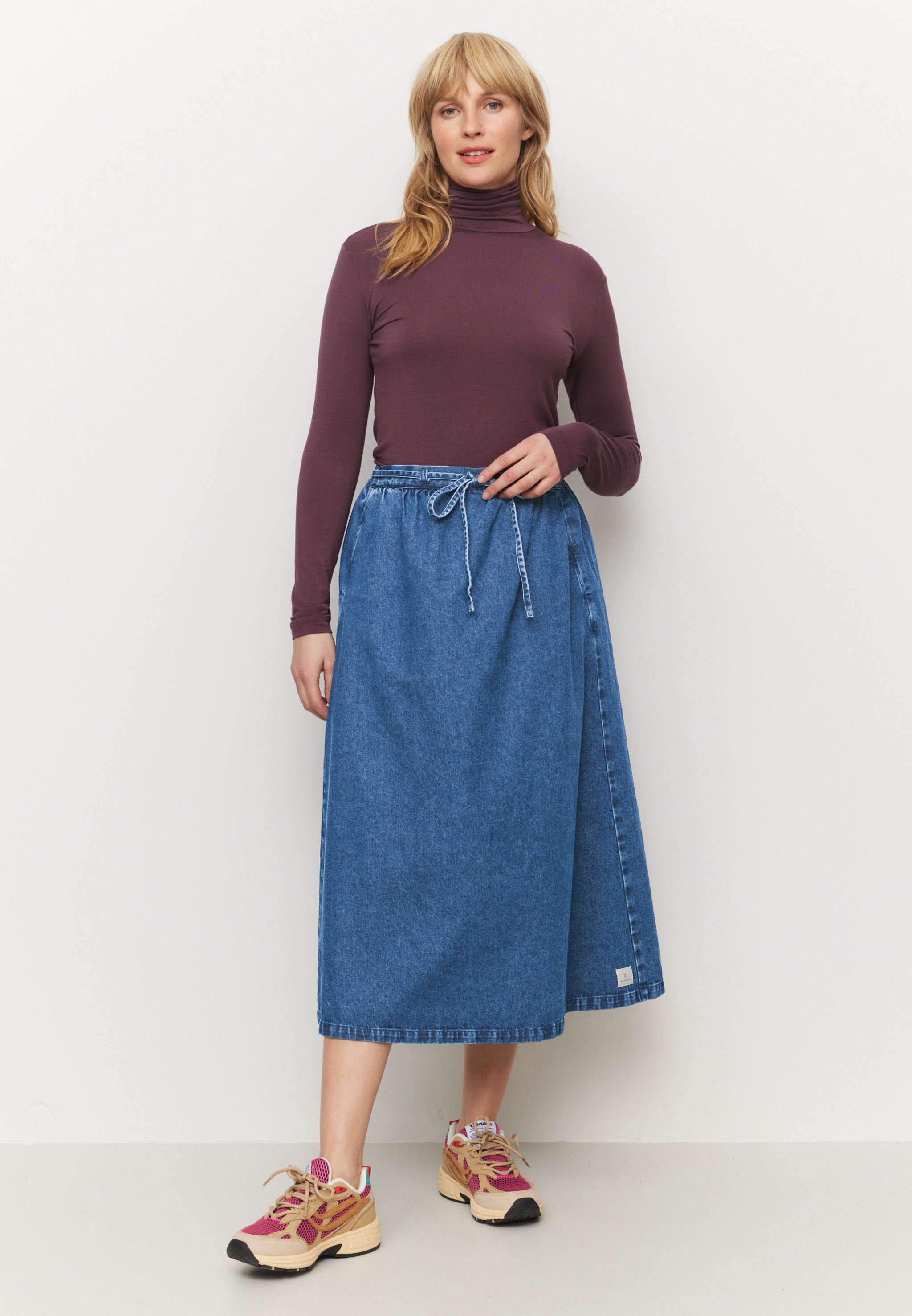 Recolution Nobelis maglia maniche lunghe dark plum