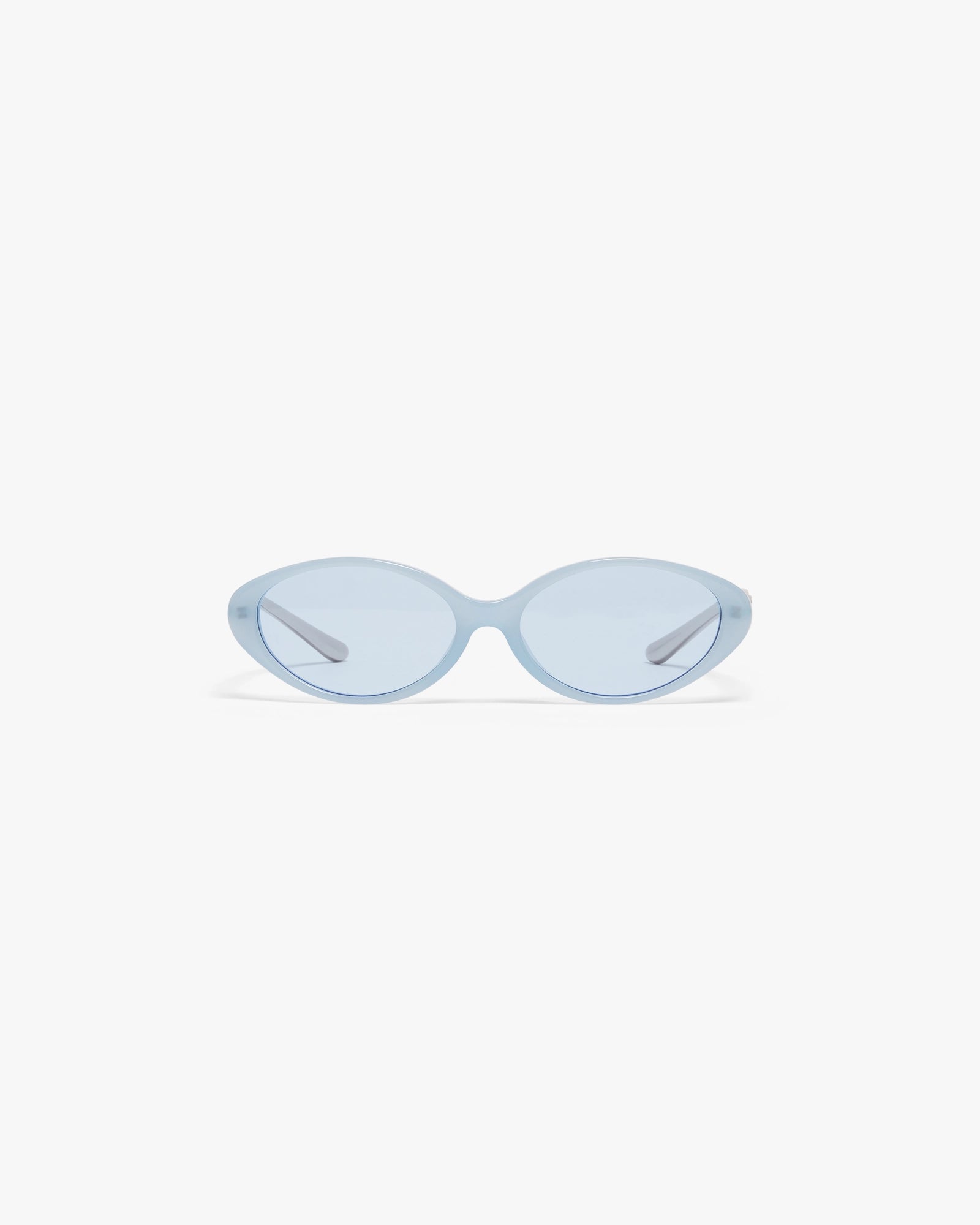 Casablanca Oval Curve Occhiali da Sole Blu Acetato