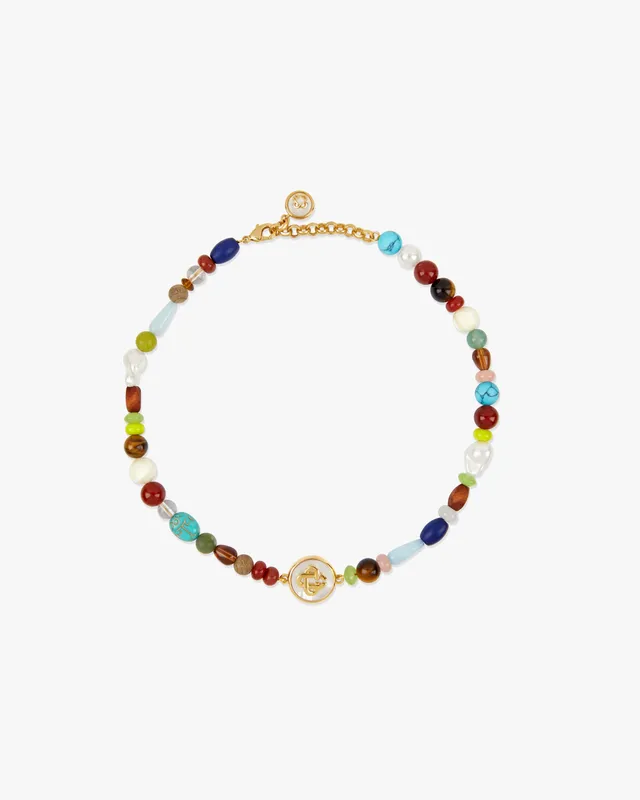 Casablanca Organic Stone collana perle pietre multicolore