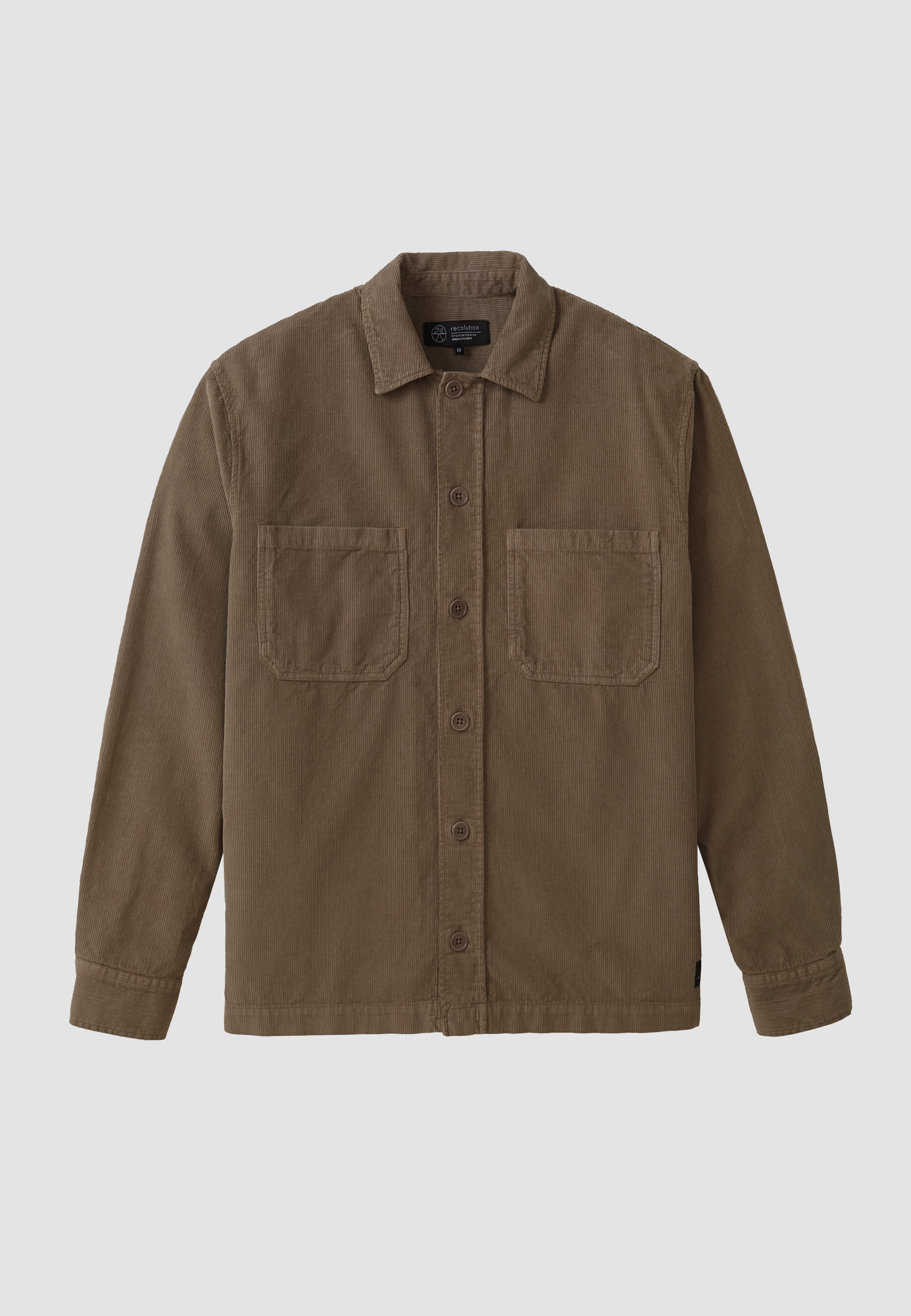 Recolution Baobab overshirt marrone velluto cotone