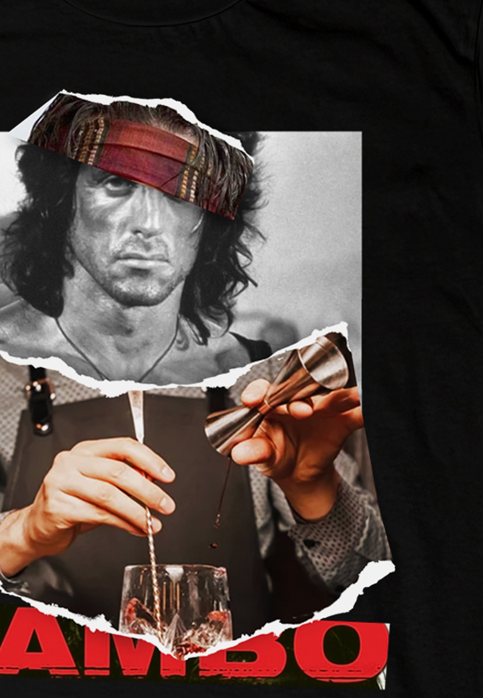 Seetees Rambo T-shirt uomo cotone cinema