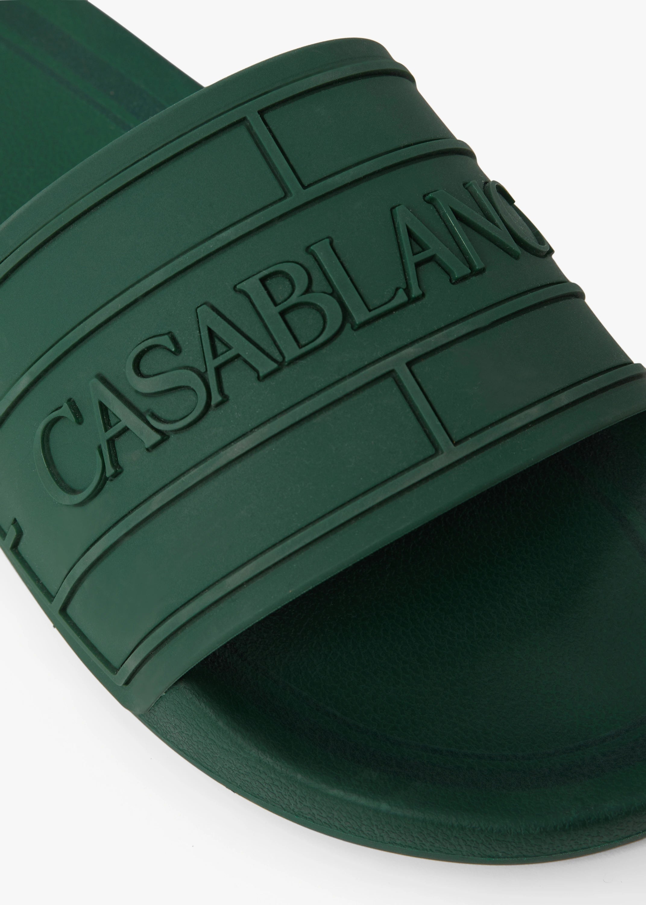 Casablanca Logo ciabatte piscina verdi gomma
