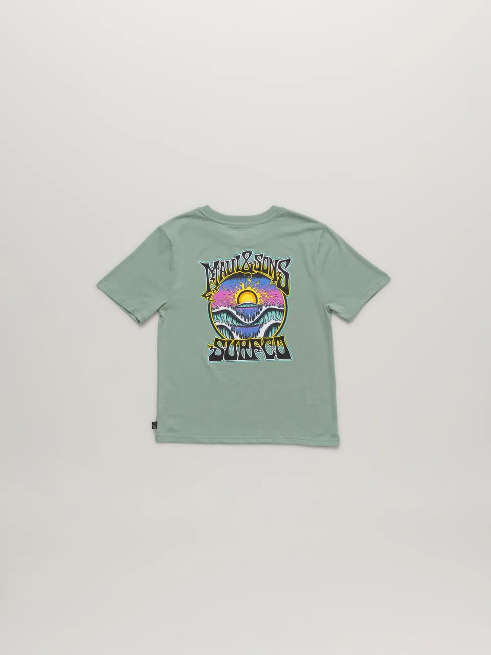 Maui and Sons Triple Set t-shirt bambino salvia 3 pezzi cotone