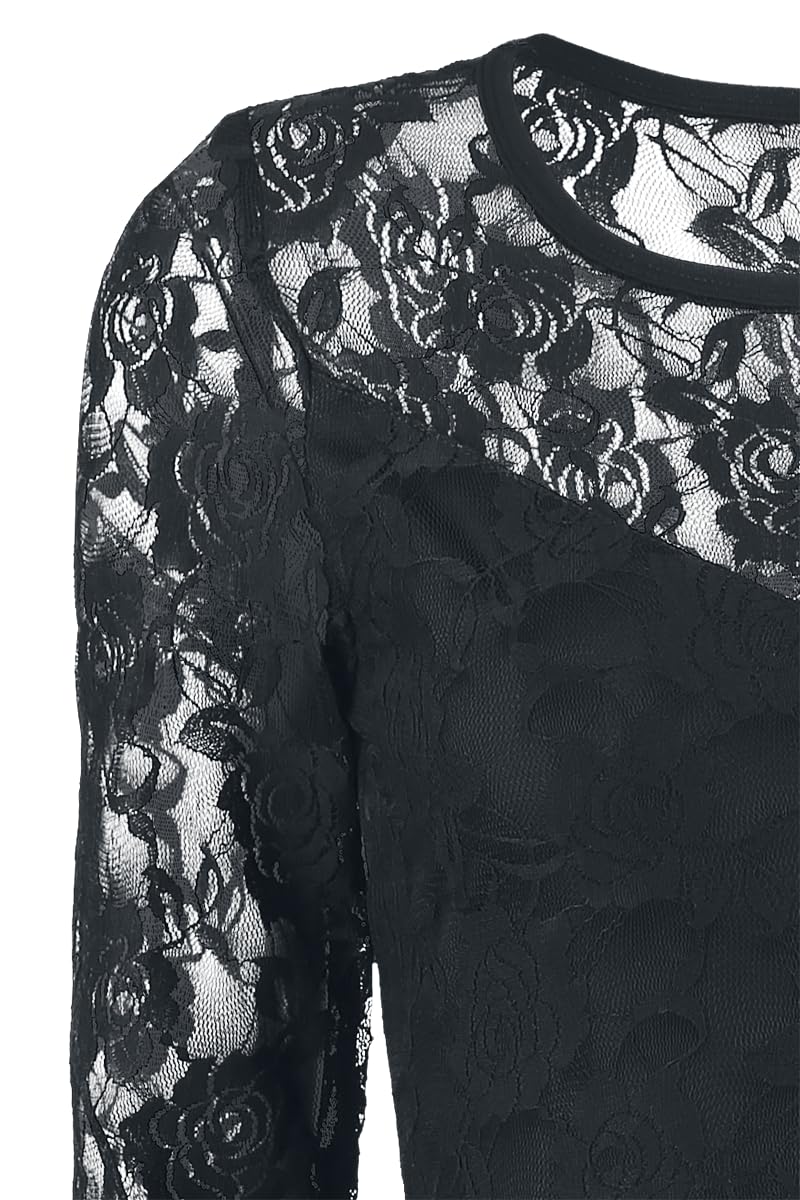 Gothicana by EMP abito nero in pizzo donna 3XL