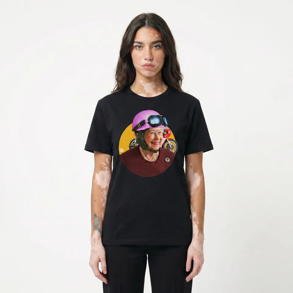 Seetees Betty t-shirt stampa motori comoda