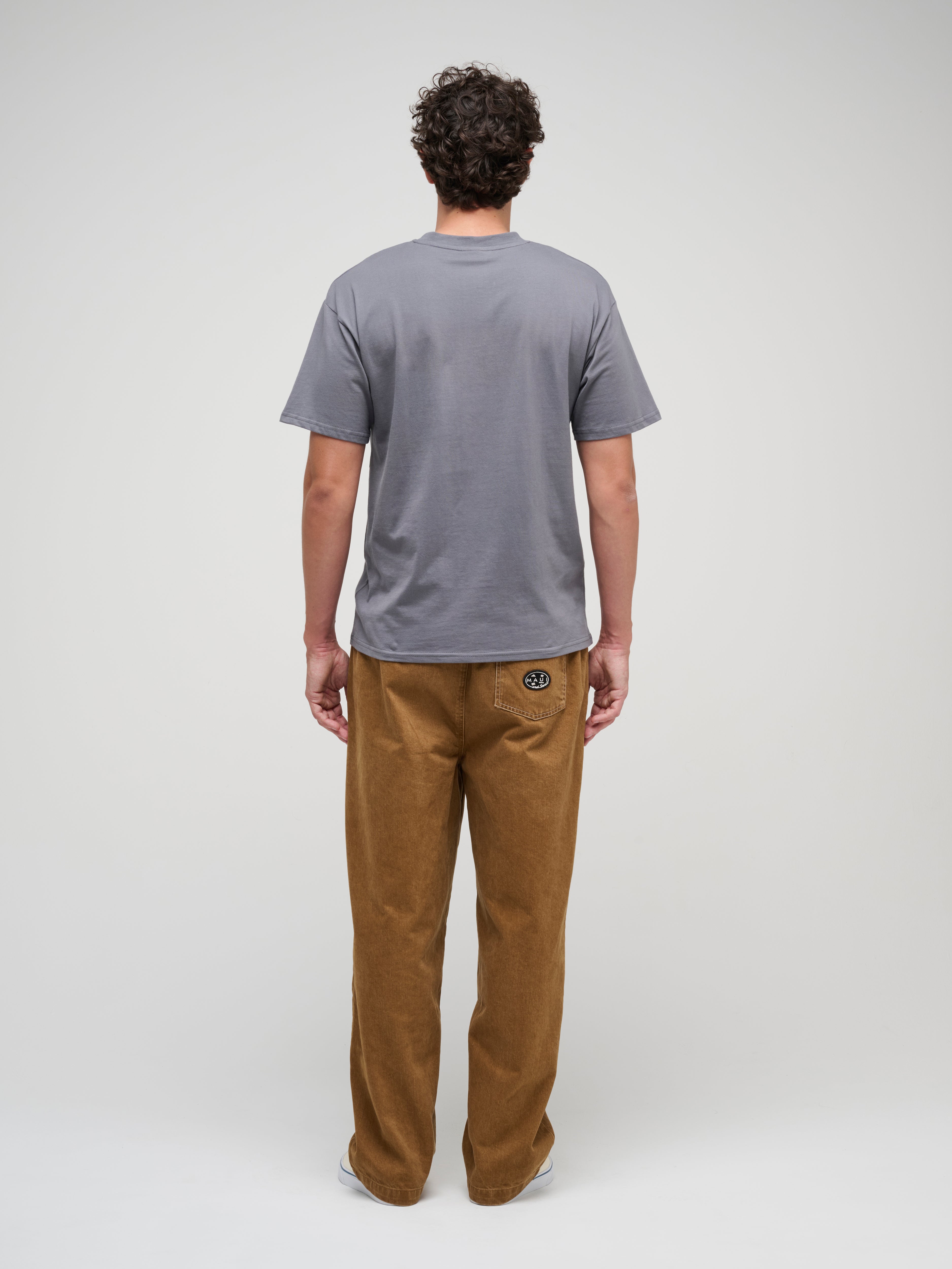 Maui and Sons Sentinel t-shirt boxy acciaio cotone