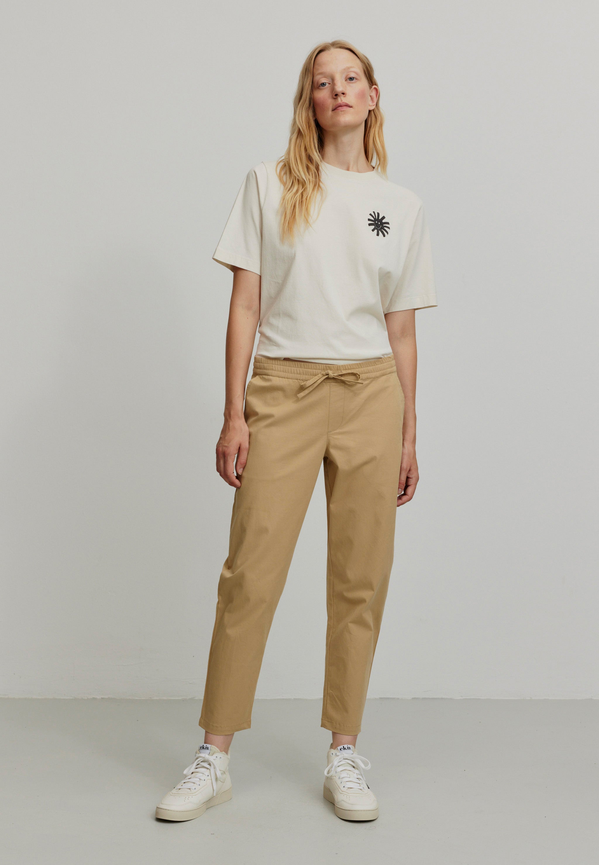 Recolution Kale pantaloni chino beige cotone bio