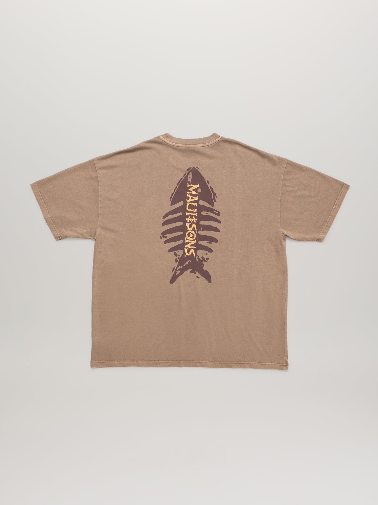 Maui and Sons Sultan Sea t-shirt boxy marrone pigmentata