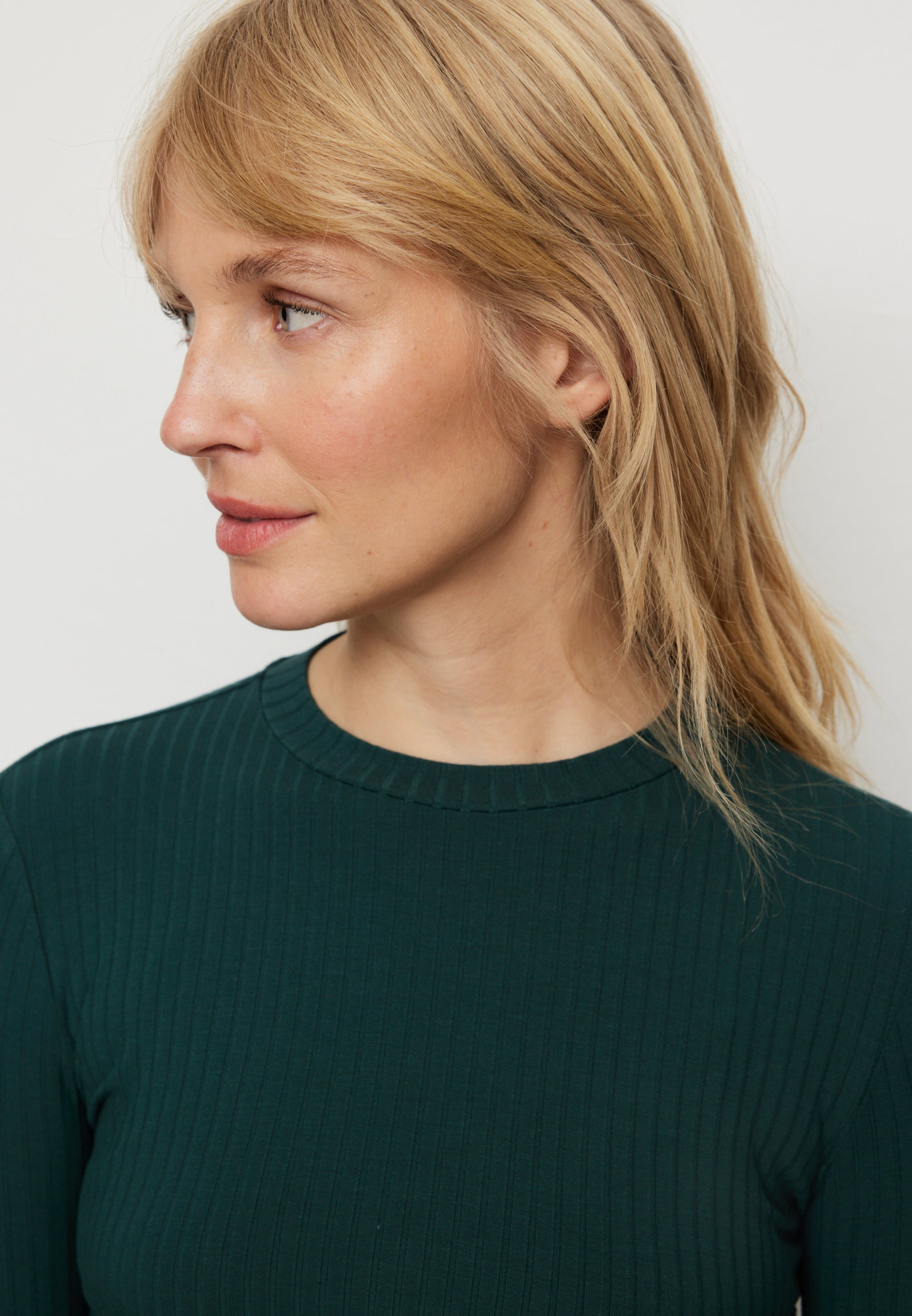 Recolution Stella maglia manica lunga verde viscosa