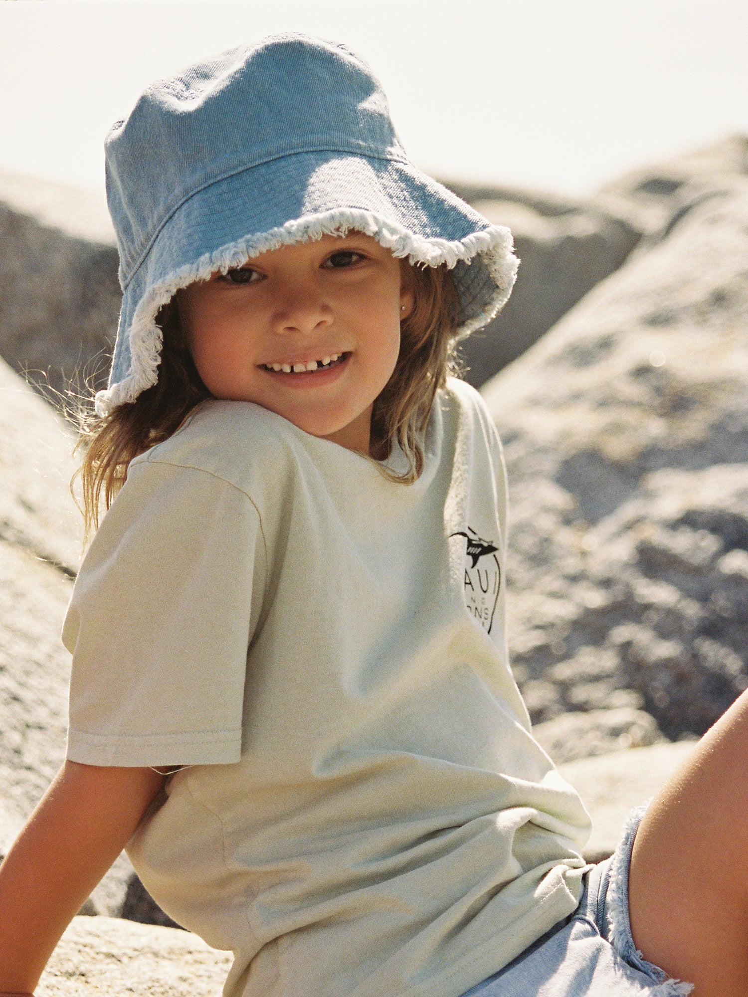 Maui and Sons Shark Logo t-shirt bambino salvia cotone