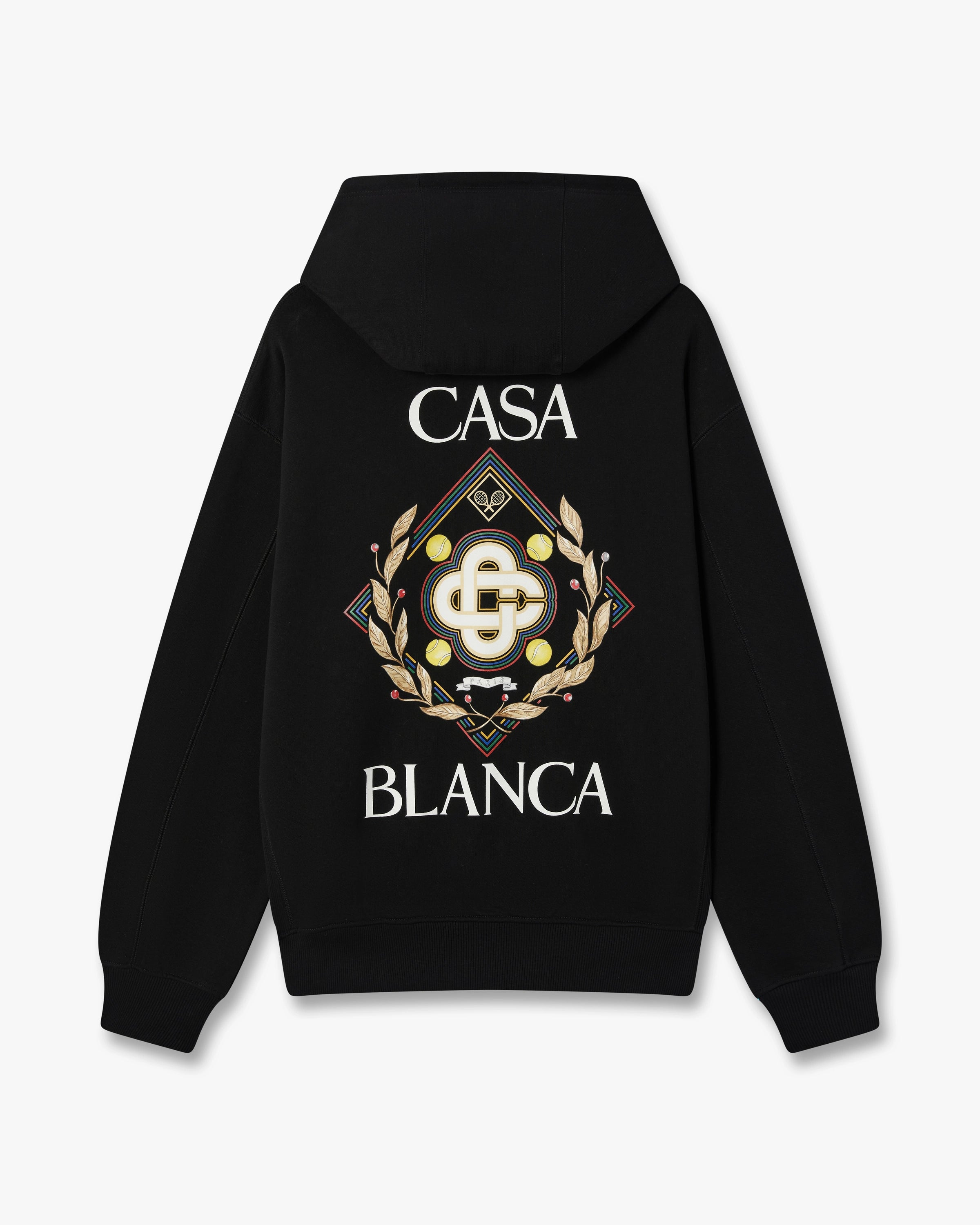 Casablanca Championship Felpa Cappuccio Nera Cotone