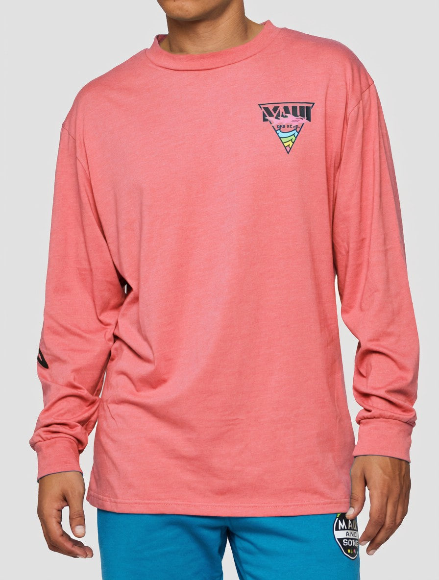 Maui and Sons Monsoon Maglia manica lunga corallo