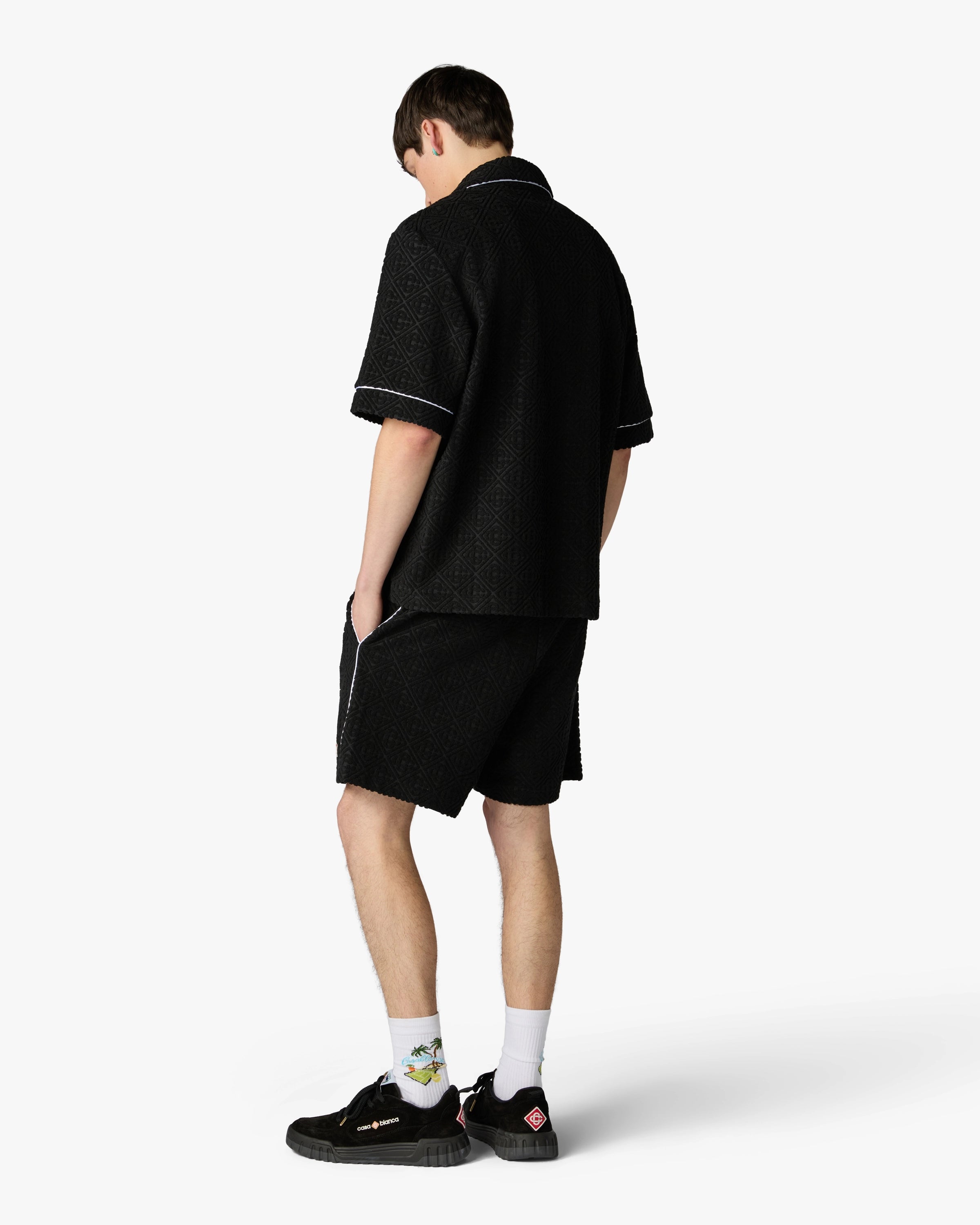 Casablanca Towelling shorts spugna neri