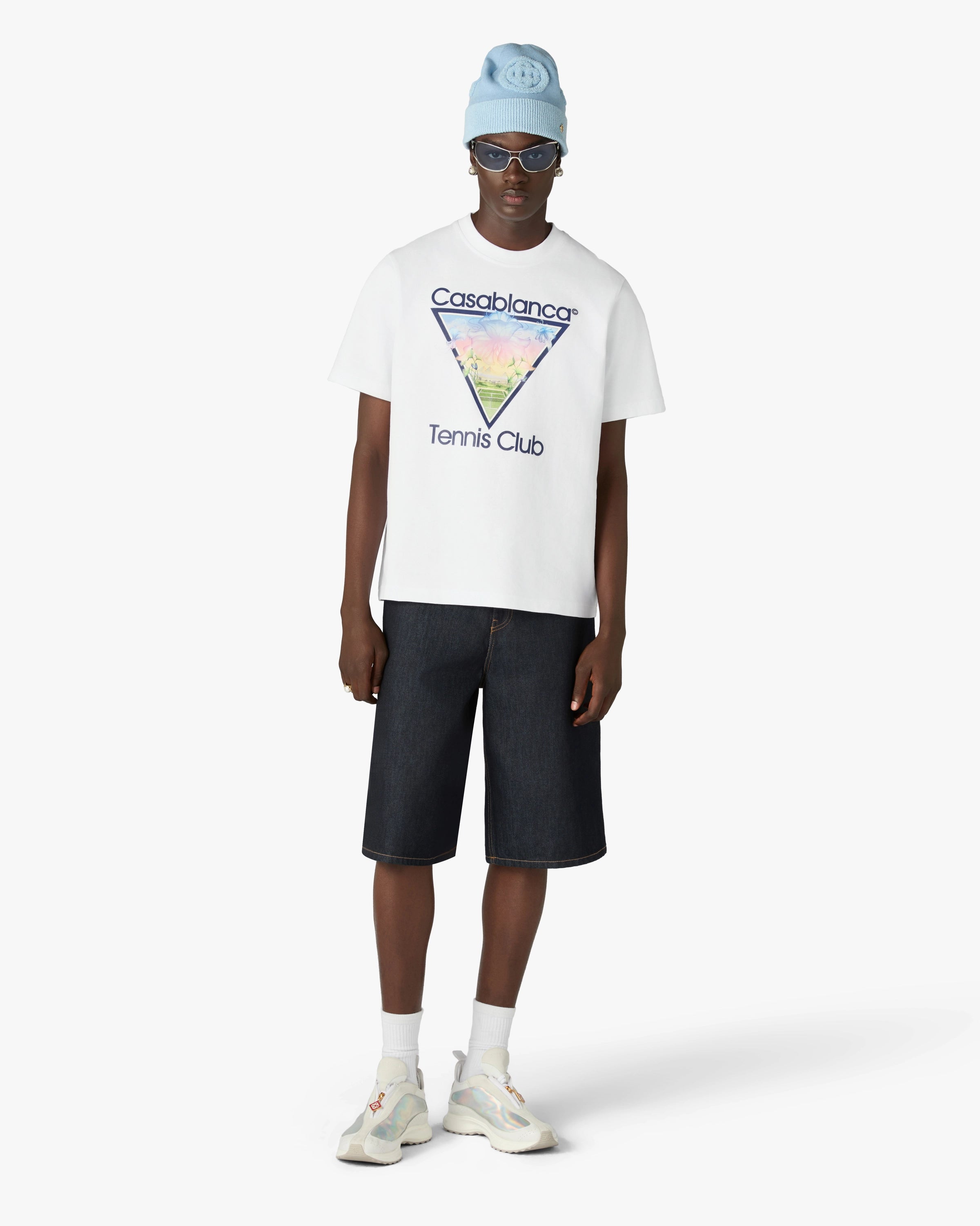 Casablanca Tennis Club Icon t-shirt bianca cotone M