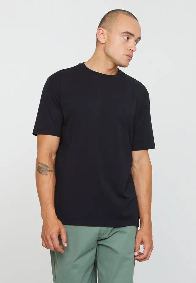 Recolution Aposeris t-shirt nero cotone bio uomo
