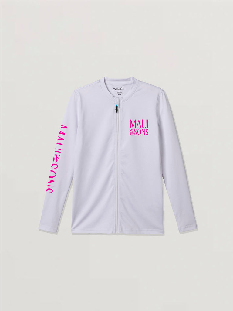 Maui and Sons Seaside Zip Front maglia UV donna UPF 50+