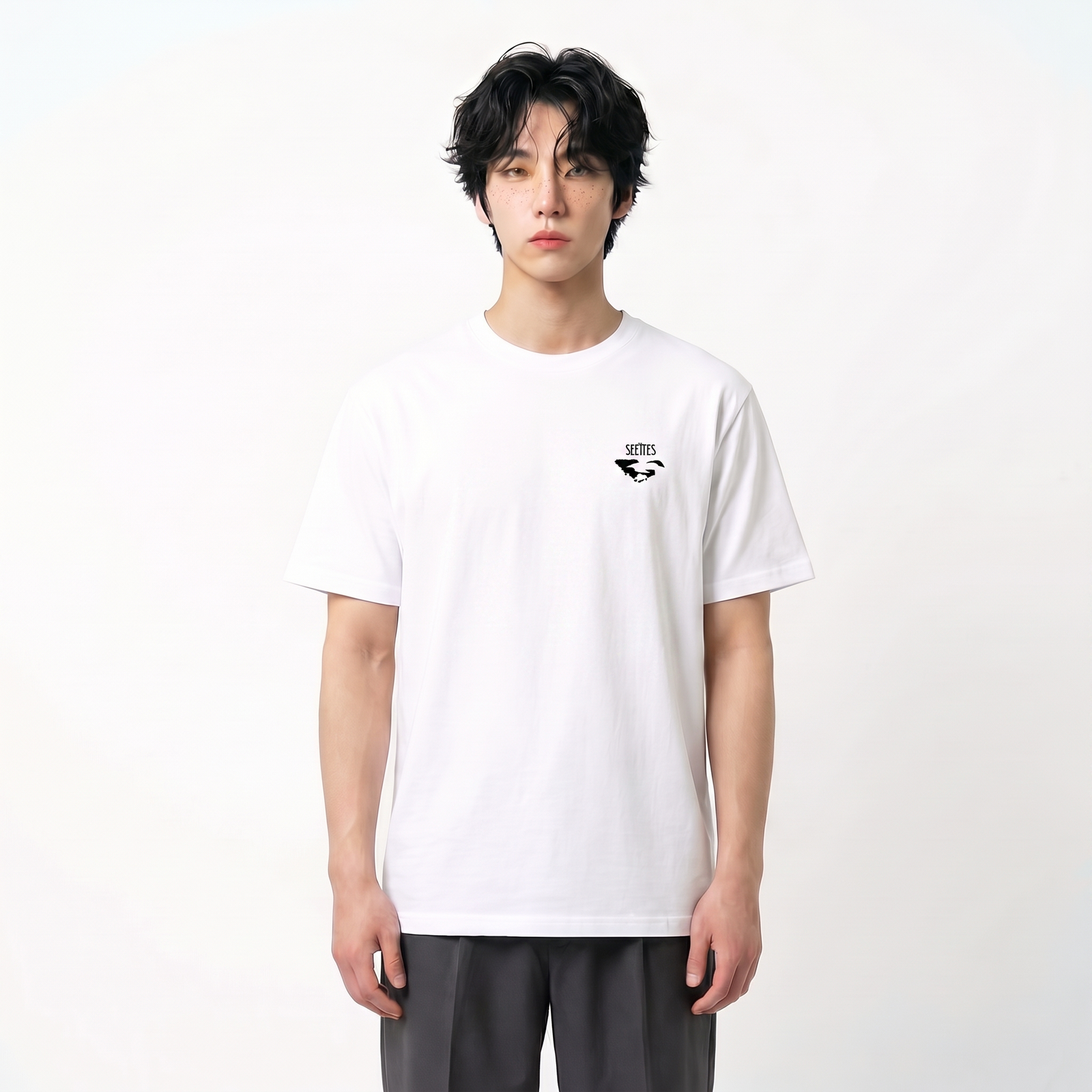Basquiat Seetees Logo T-shirt uomo cotone arte