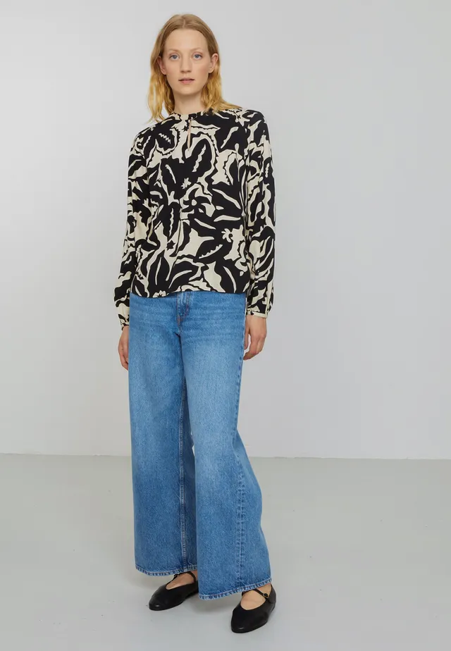 Recolution Carambola Botanical blusa donna nera
