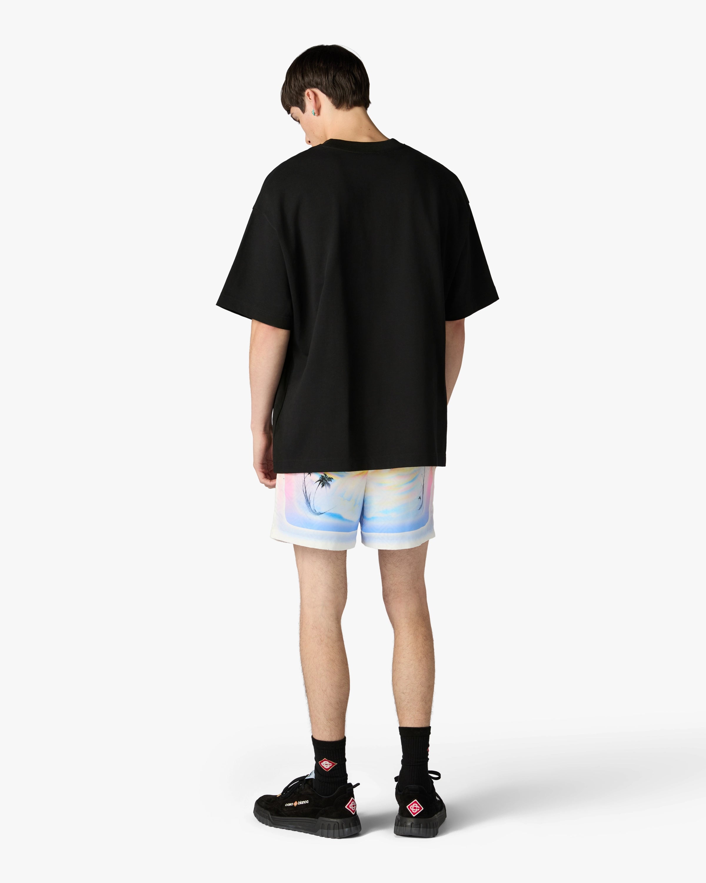Casablanca Airspray t-shirt nera oversize cotone