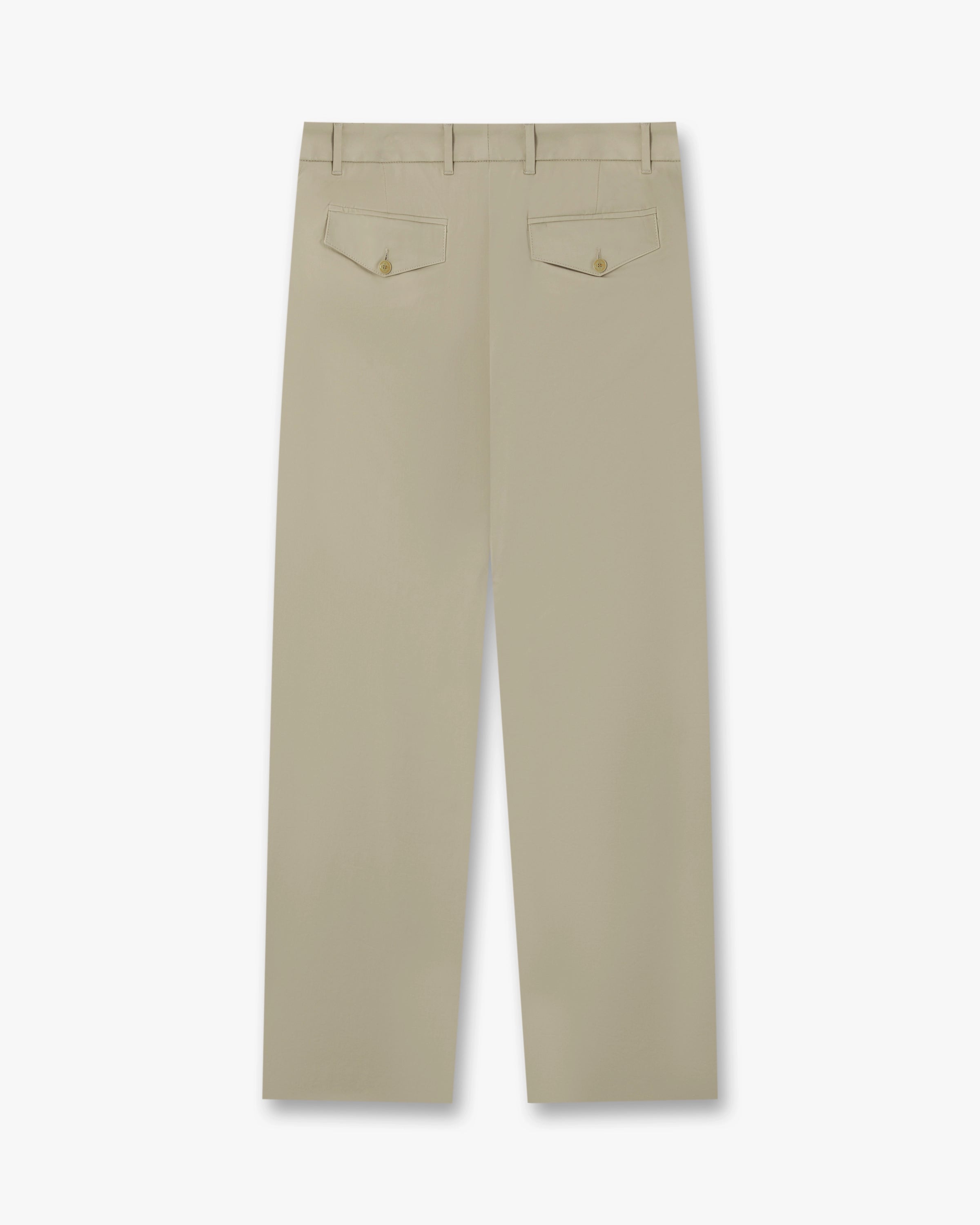 Casablanca Pleated Straight pantaloni marroni cotone slim
