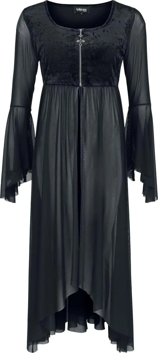 Gothicana by EMP cardigan L nero con ricamo