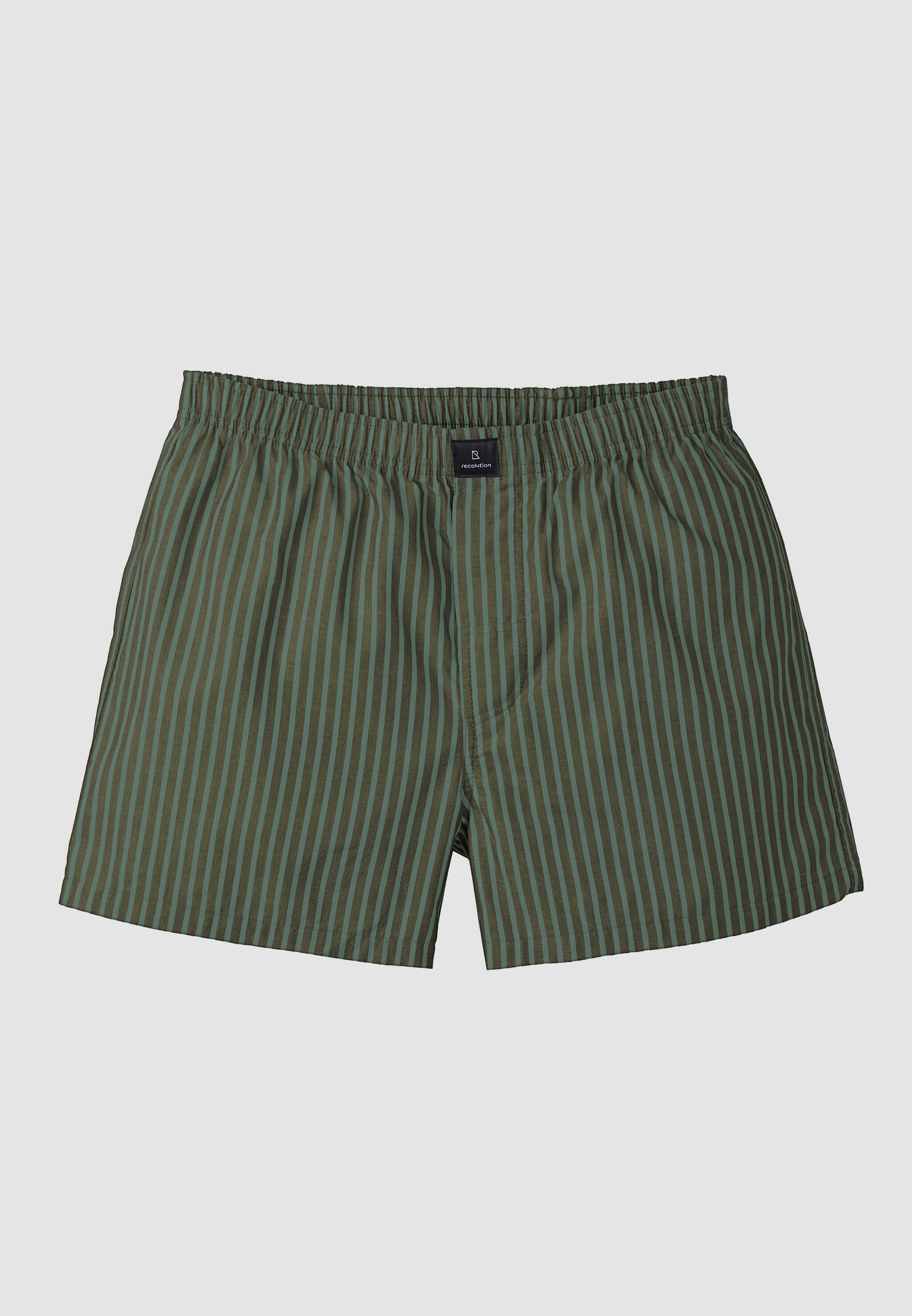Recolution Amargo Stripes boxer verde cotone bio