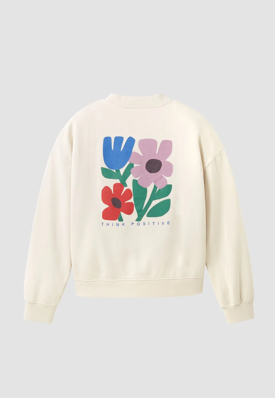 Recolution Nerine Think Positive felpa bianca cotone