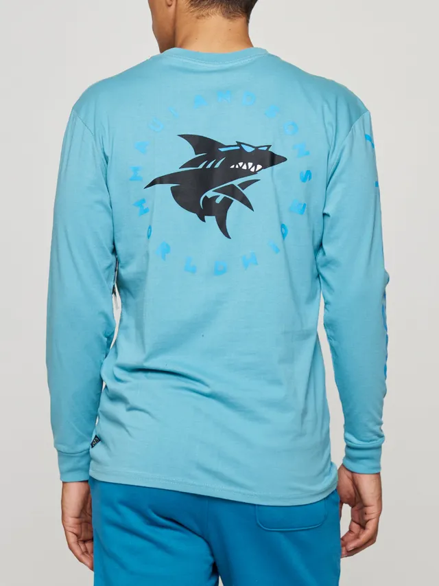Maui & Sons Twister maglia maniche lunghe blu cotone