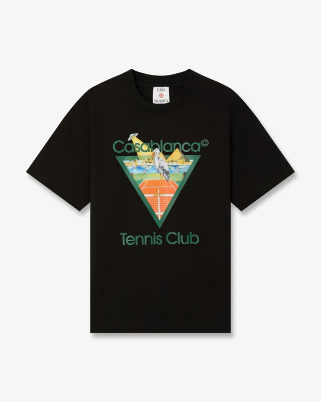 Casablanca Tennis Club Pyramid t-shirt nera