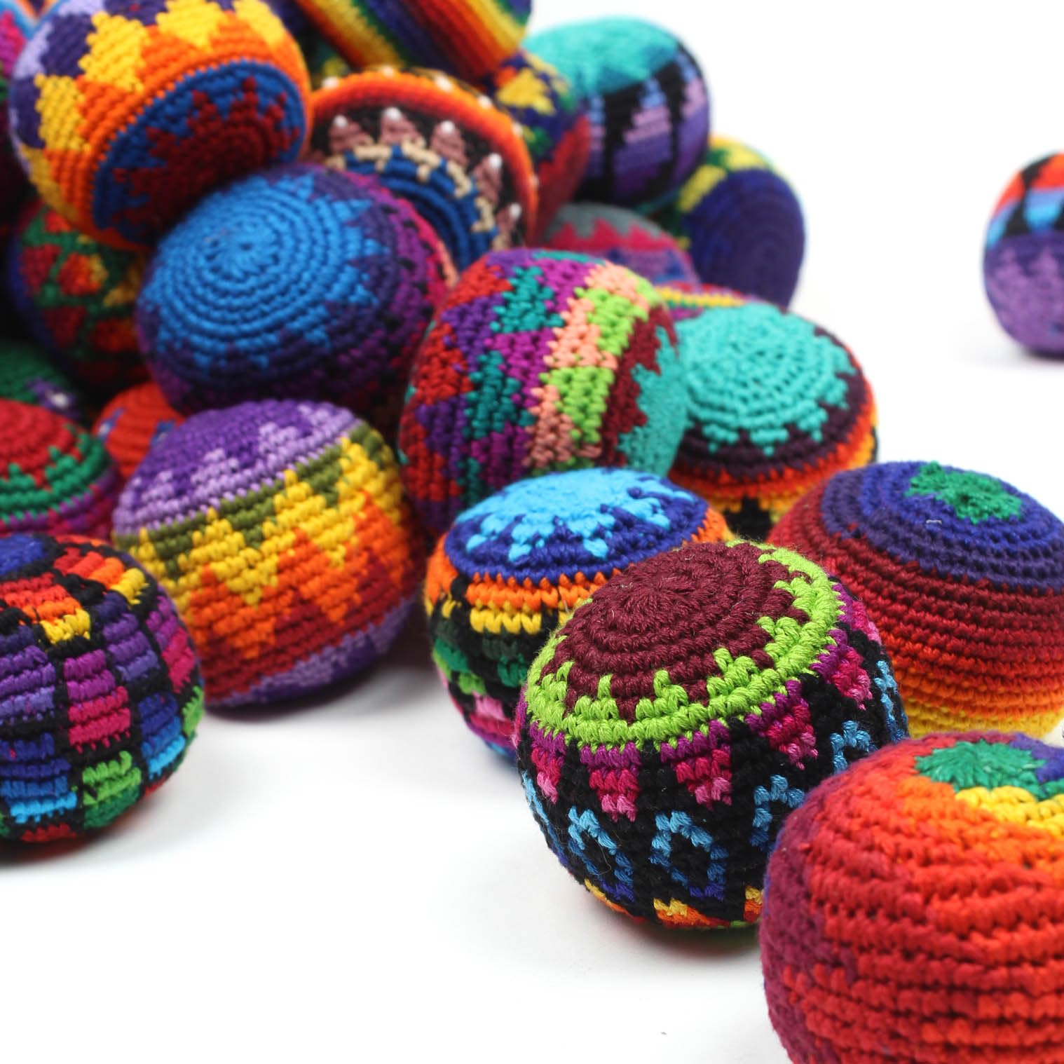 Siesta footbag palla da giocoleria singola cotone assortita