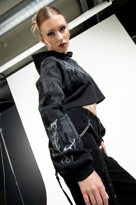 Gothicana by EMP Eternal Allure Felpa Donna Nero L Cappuccio