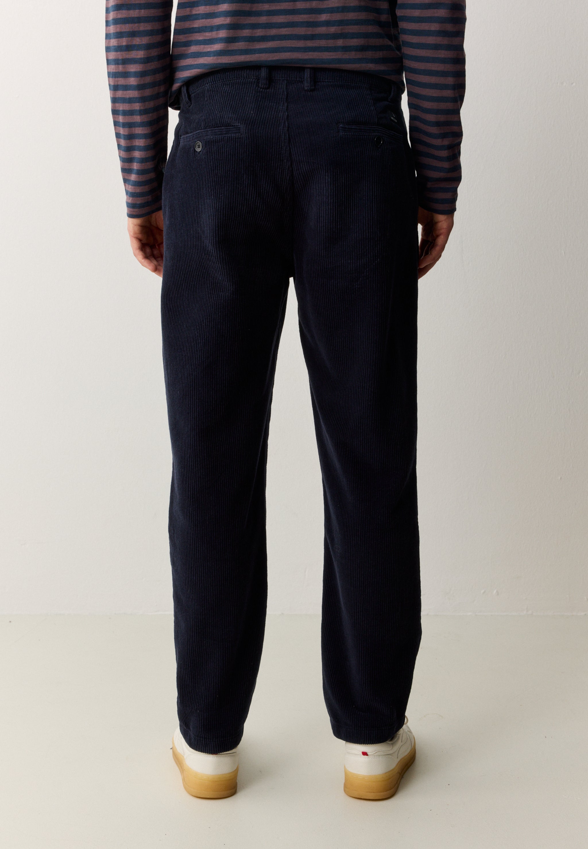 Recolution Oak Corduroy pantaloni blu velluto cotone